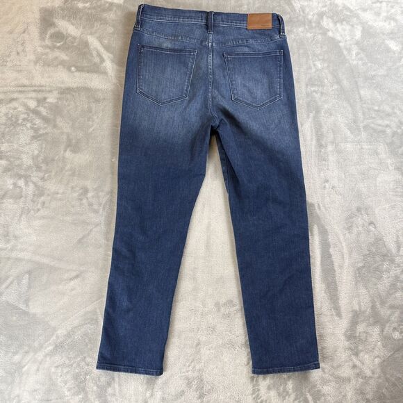 Madewell Womens Jeans Size 29 Blue Denim Ribbon Tux Stripe Stovepipe Ankle - Picture 9 of 9